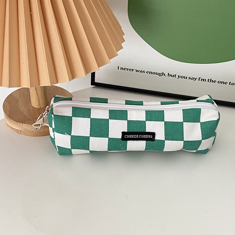 Túi Đựng Bút / Cọ Trang Điểm Bằng Vải Canvas Có Khóa Kéo Tiện Dụng