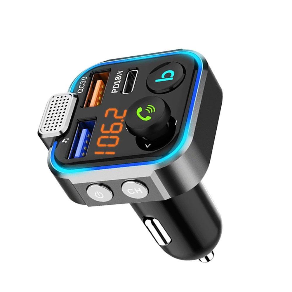 Cục Sạc Nhanh Không Dây Kiêm Máy Nghe Nhạc MP3 Cổng Sạc USB Cho Xe Hơi