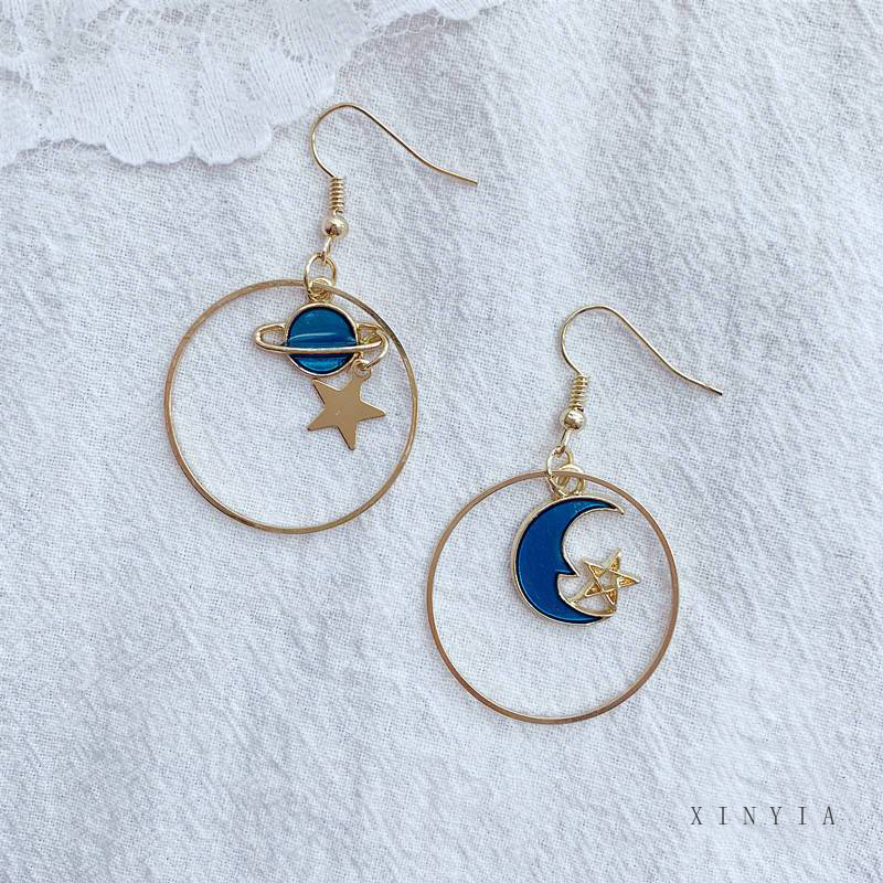 Set bông tai nữ dáng dài thiết kế hình dạng độc đáo phong cách Hàn Quốc