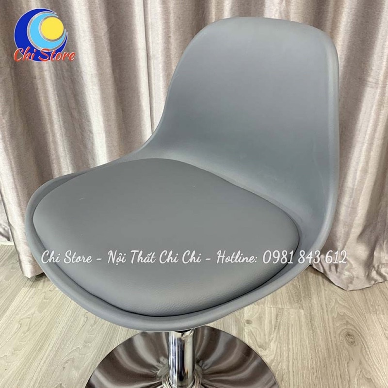 Ghế Xoay Học Sinh Nhựa Da Êm Ái, Ghế Ngồi Bàn Trang Điểm Tuỳ Chỉnh Độ Cao 30-50cm Và Xoay 360 Độ Giá Rẻ Chống Rỉ