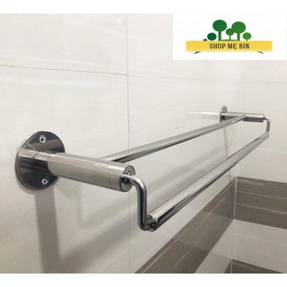 Giá treo khăn nhà tắm inox 304 không gỉ cao cấp✔️ giá vắt khăn tắm đôi✔️ chắc chắn✔️