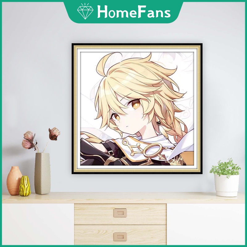 Bộ Tranh Đính Đá 5D Tự Làm 30x30cm / 40x40cm / 50x50cm Hình Nhân Vật Hoạt Hình Trang Trí Nhà Cửa