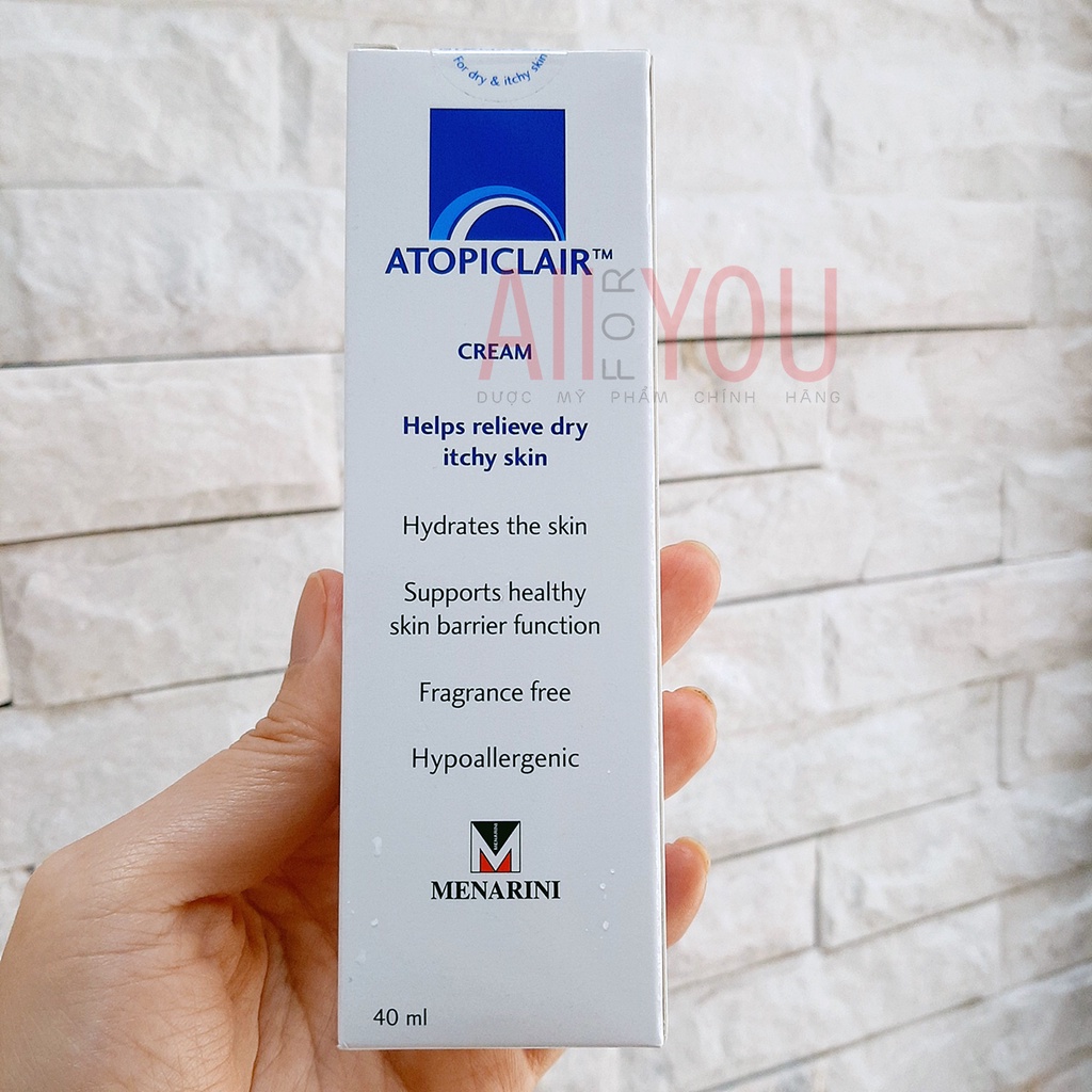 ATOPICLAIR Cream Helps Relieve Dry Itchy Skin 40mL - Kem Dưỡng Ẩm Da, Giảm Ngứa, Khô Rát.