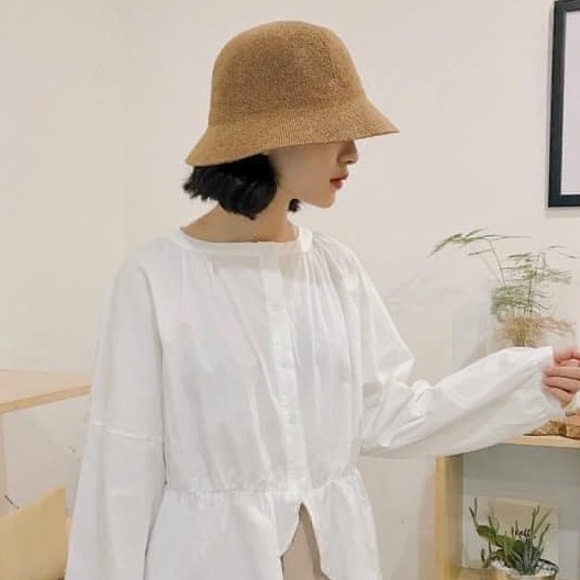 Mũ Cói Chữ M Thời Trang Phong Cách Hàn Quốc