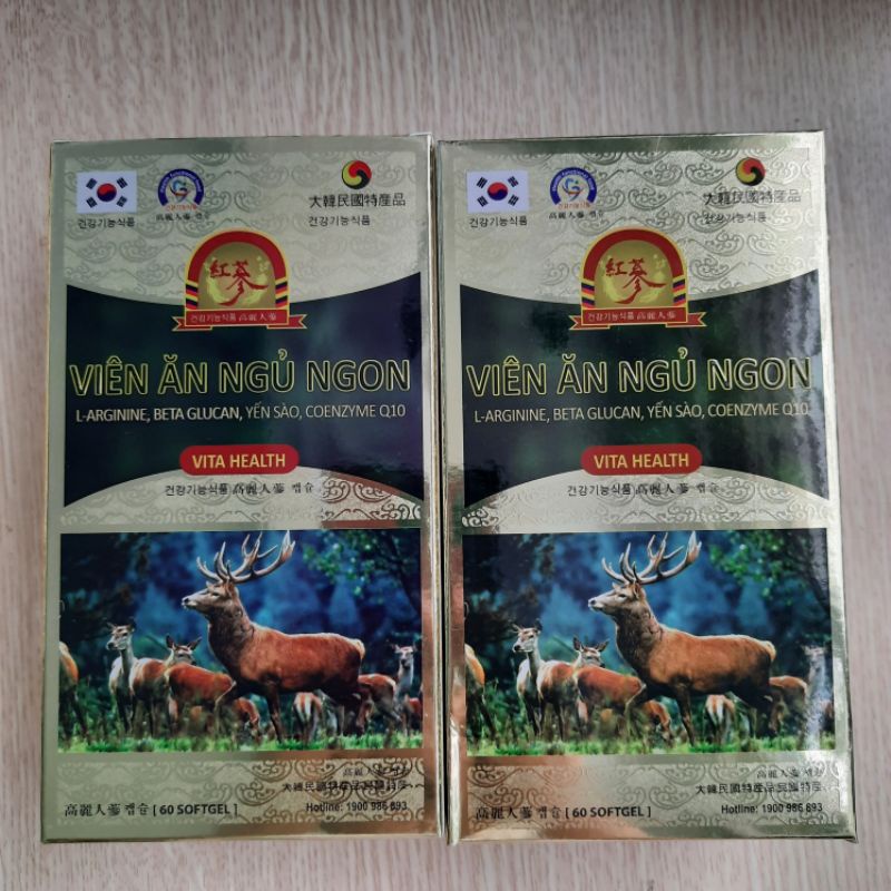 Viên ăn ngủ ngon VITA HEALTH bồi bổ cơ thể, dưỡng tâm an thần _Hộp 60 viên