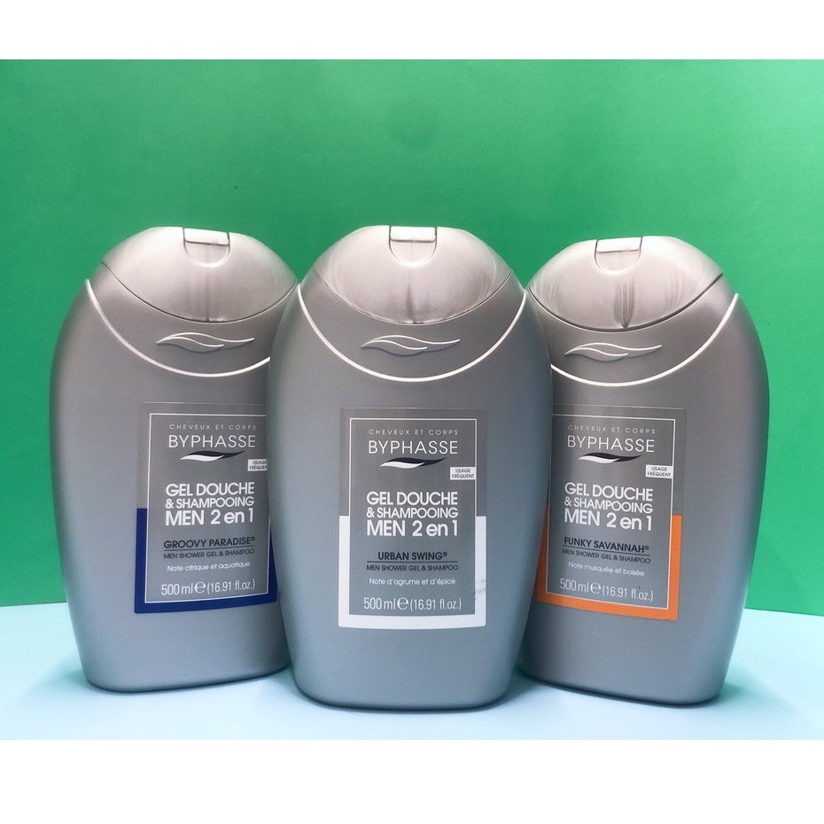 Sữa tắm nước hoa Byphasse gội 2in1 cho nam 500ml NPP Shoptido