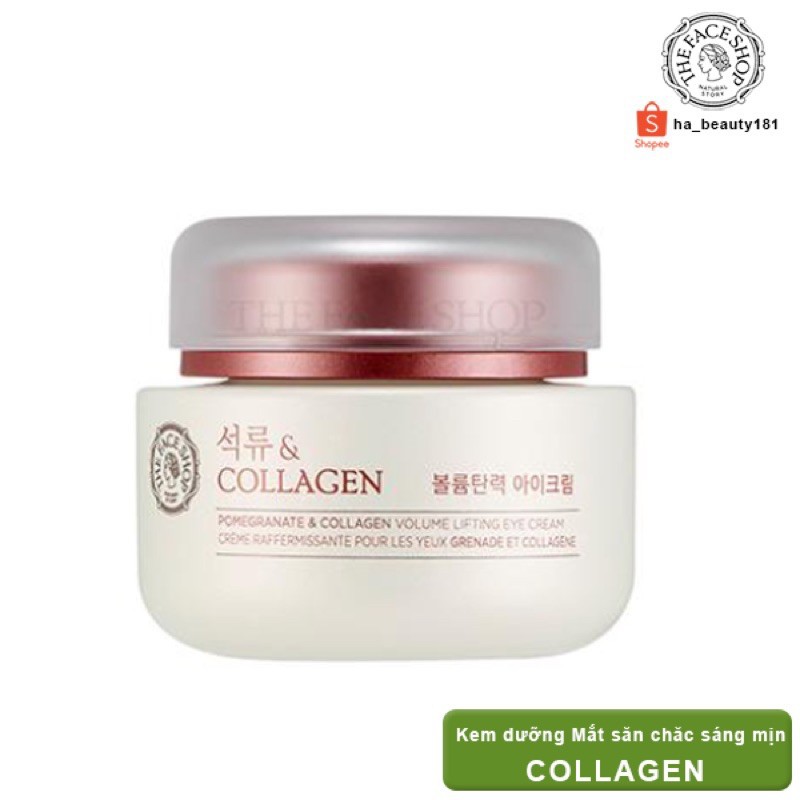 (CD95) (AUTH_Korea)Kem dưỡng mắt Pomegranate and COLLAGEN Volume Lifting eye cream 50ml THE FACE SHOP nk032