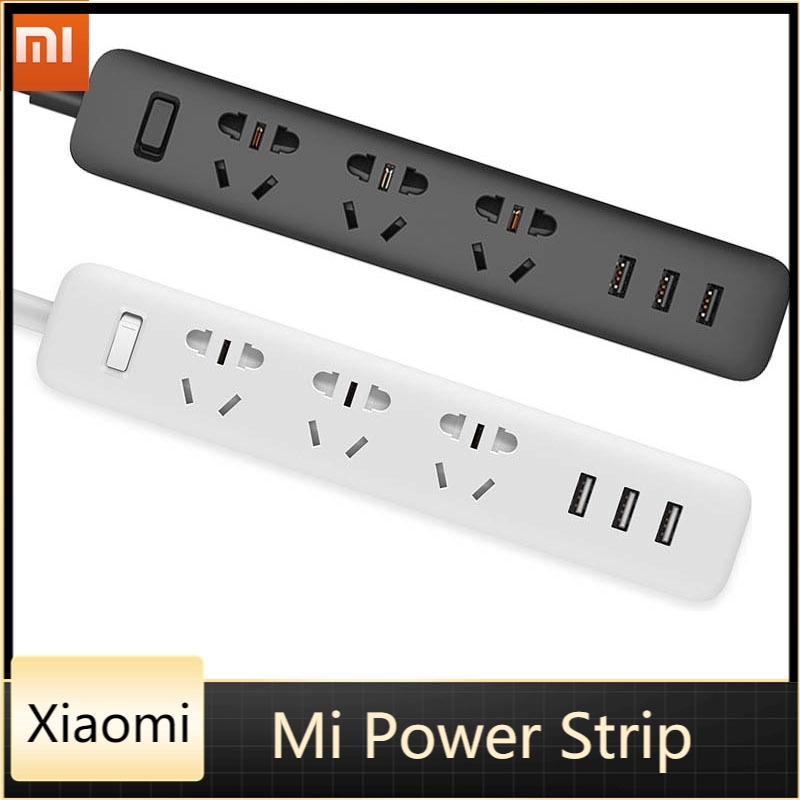 Ổ Cắm Điện Thông Minh Xiaomi 3 Cổng Usb + 3 Phích Cắm Eu Us