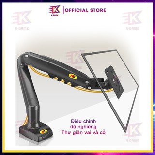 GIÁ TREO MÀN HÌNH NB F80 ( XOAY 360 ĐỘ ) TẢI TRỌNG 9KG - Arm màn hình DÀNH CHO MÀN 17-32 INCH - THIẾT KẾ MỚI NHẤT 2022