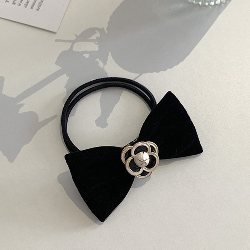 Set dây buộc tóc co giãn thắt nơ ruy băng thiết kế Hàn Quốc cho nữ