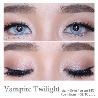 Lens giãn tròng VAMPIRE TWILIGHT GRAY - HSD 1 NĂM