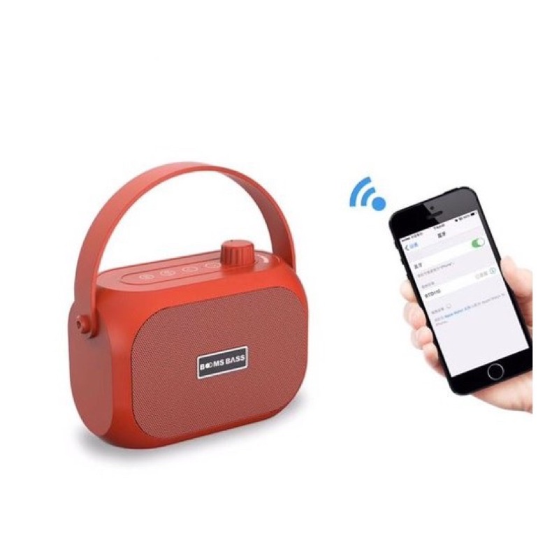 Loa Bluetooth Mini BOMBASS L15 Chất Lượng Âm Thanh Đỉnh Cao - Quai xách tiện lợi - Bass mạnh