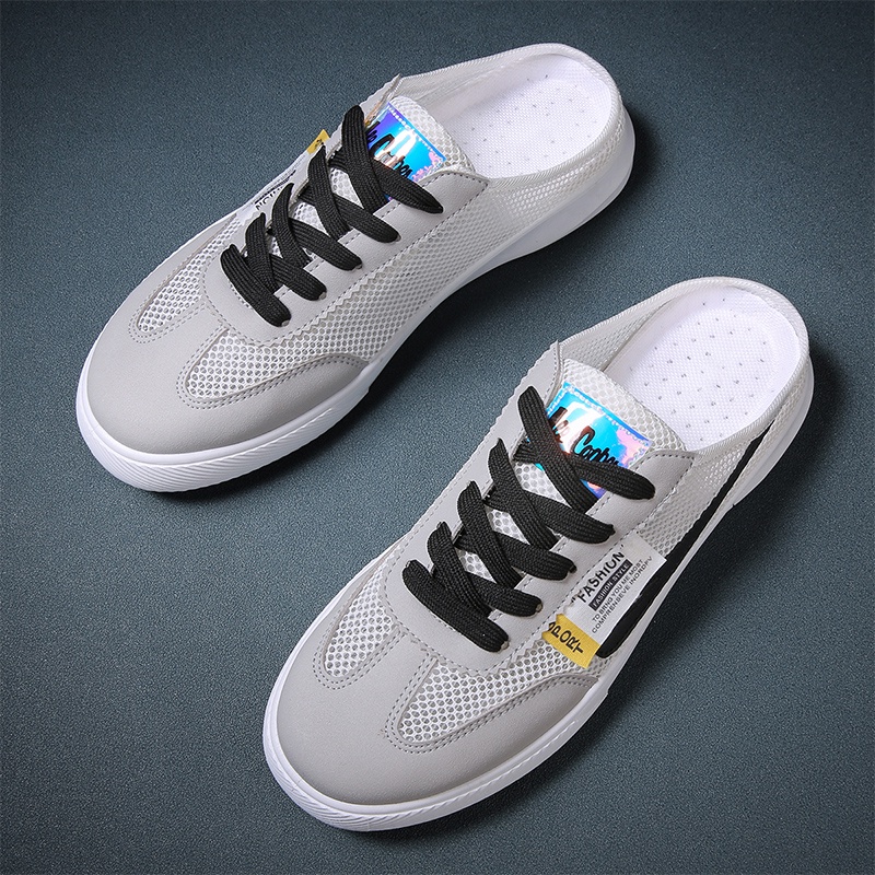 Giày Lười Thoáng Khí Phong Cách Hàn Quốc Thời Trang Mùa Hè Cho Nam