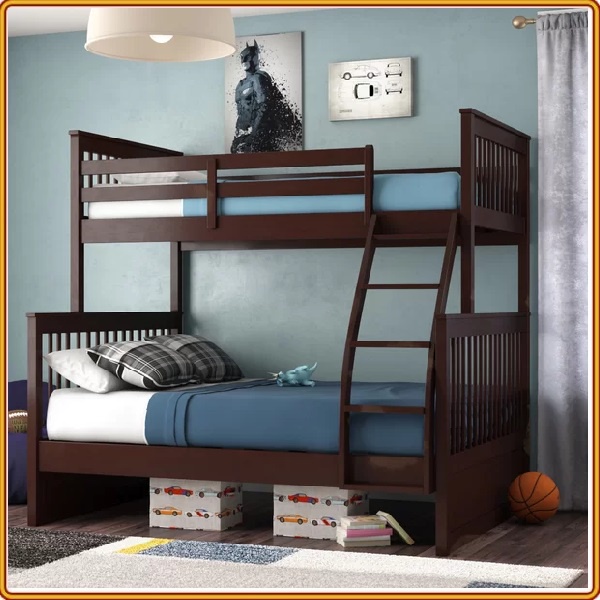 Giường 2 Tầng K.Bed Không Hộc Gỗ Tự Nhiên