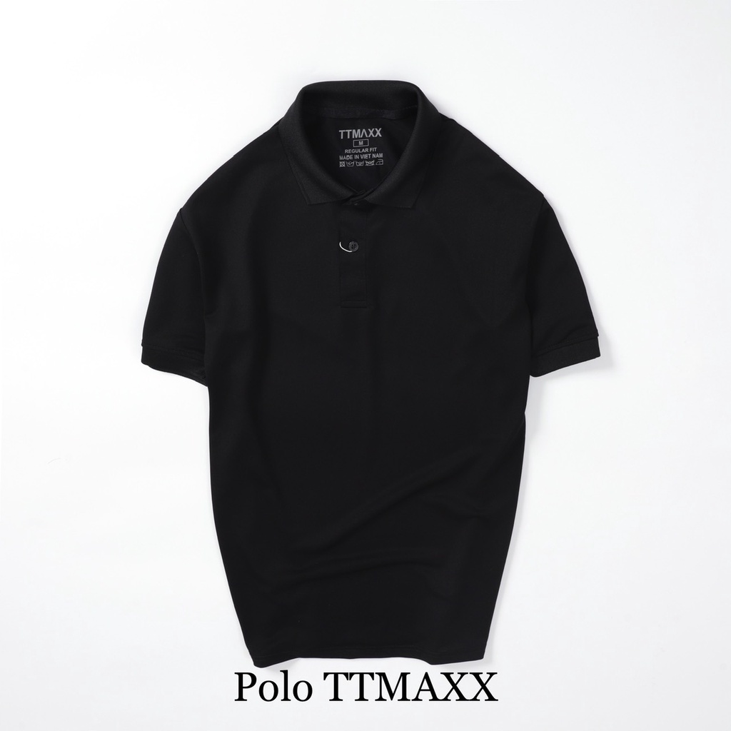 Áo Thun Nam polo Nam Cổ Bẻ TTMAXX Thun BAsic Tay Ngắn Trẻ Trung PL111 , Fom Chuẩn 5 Size Nhiều Màu