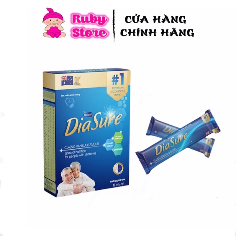 Combo 10 gói sữa non tiểu đường  Diasure mỗi gói 25g date mới