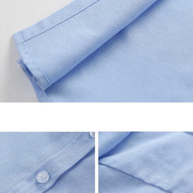 Áo Sơ Mi Dài Tay Màu Sắc Đơn Giản Cho Bé Trai Từ 2-10 Tuổi