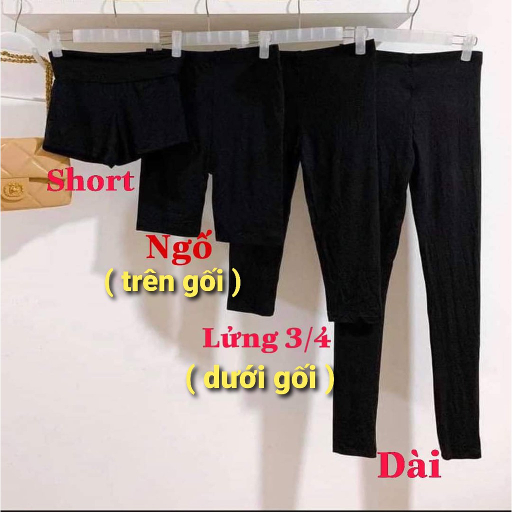 (SALE)Quần legging chuẩn RAINBOW thái lan (tag mạc như hình) MÀU ĐEN