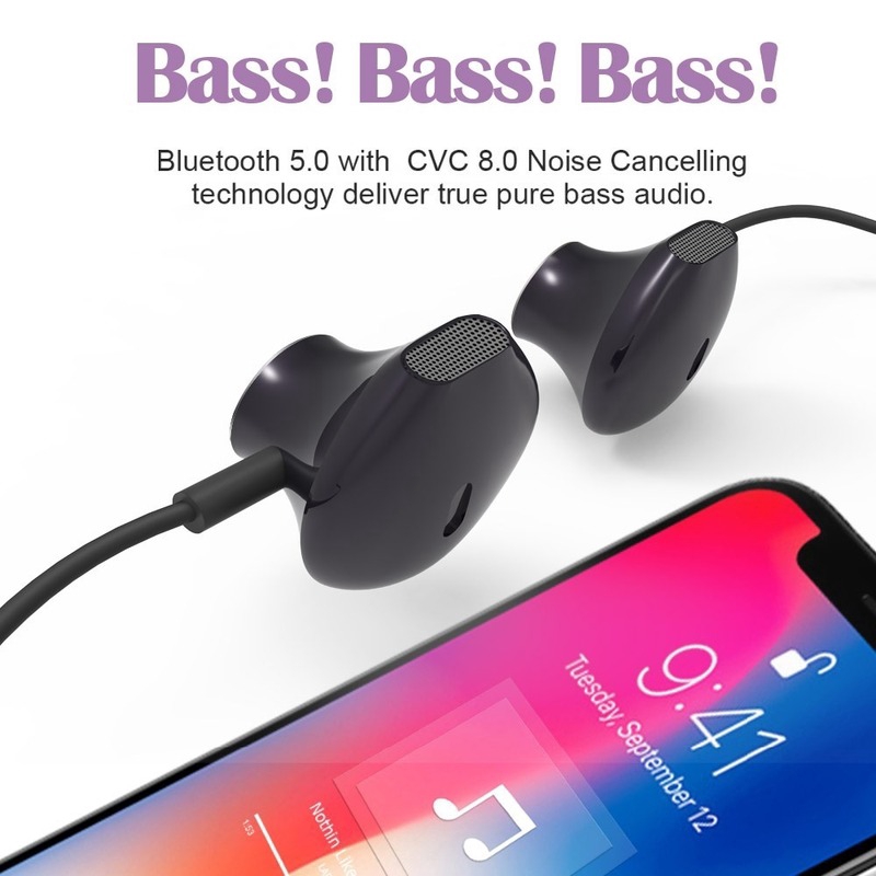 Tai nghe Bluetooth thiết kế đeo cổ phong cách thể thao cá tính