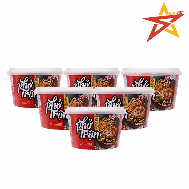 COMBO 6 HỘP PHỞ TRỘN CUNG ĐÌNH 80GAM