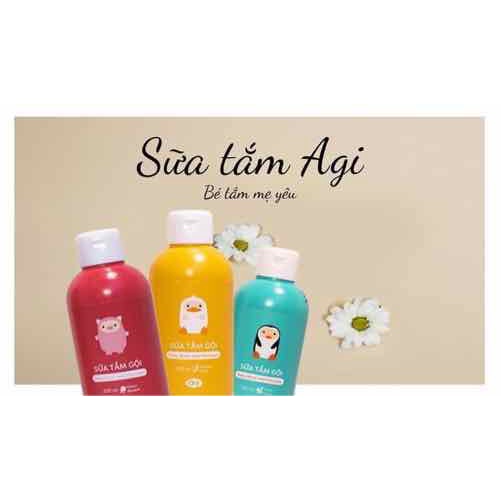 Sữa tắm gội AGI 2 in 1 cho bé 200ml