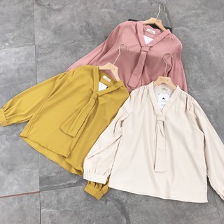 Áo lụa thắt cavat