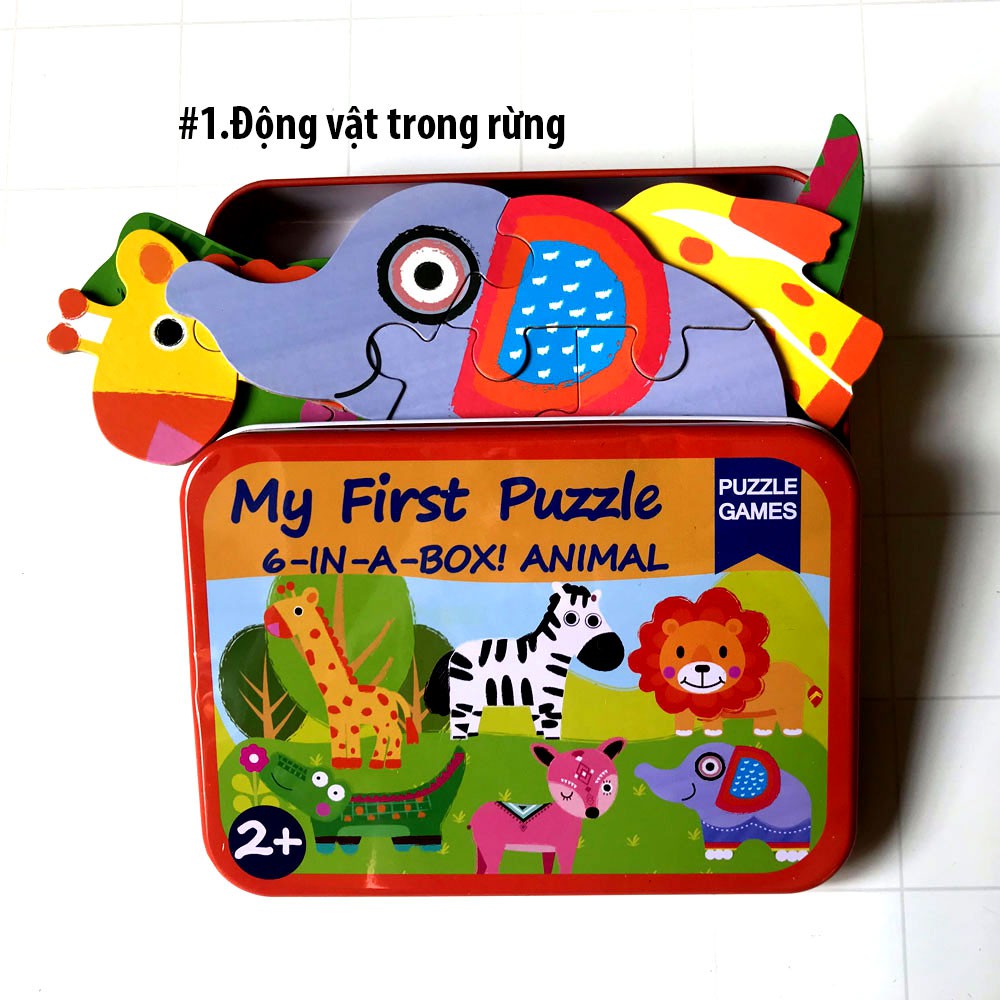 Miếng Tranh Ghép Cho Bé 2 Tuổi trở lên Loại cao cấp Puzzletoys