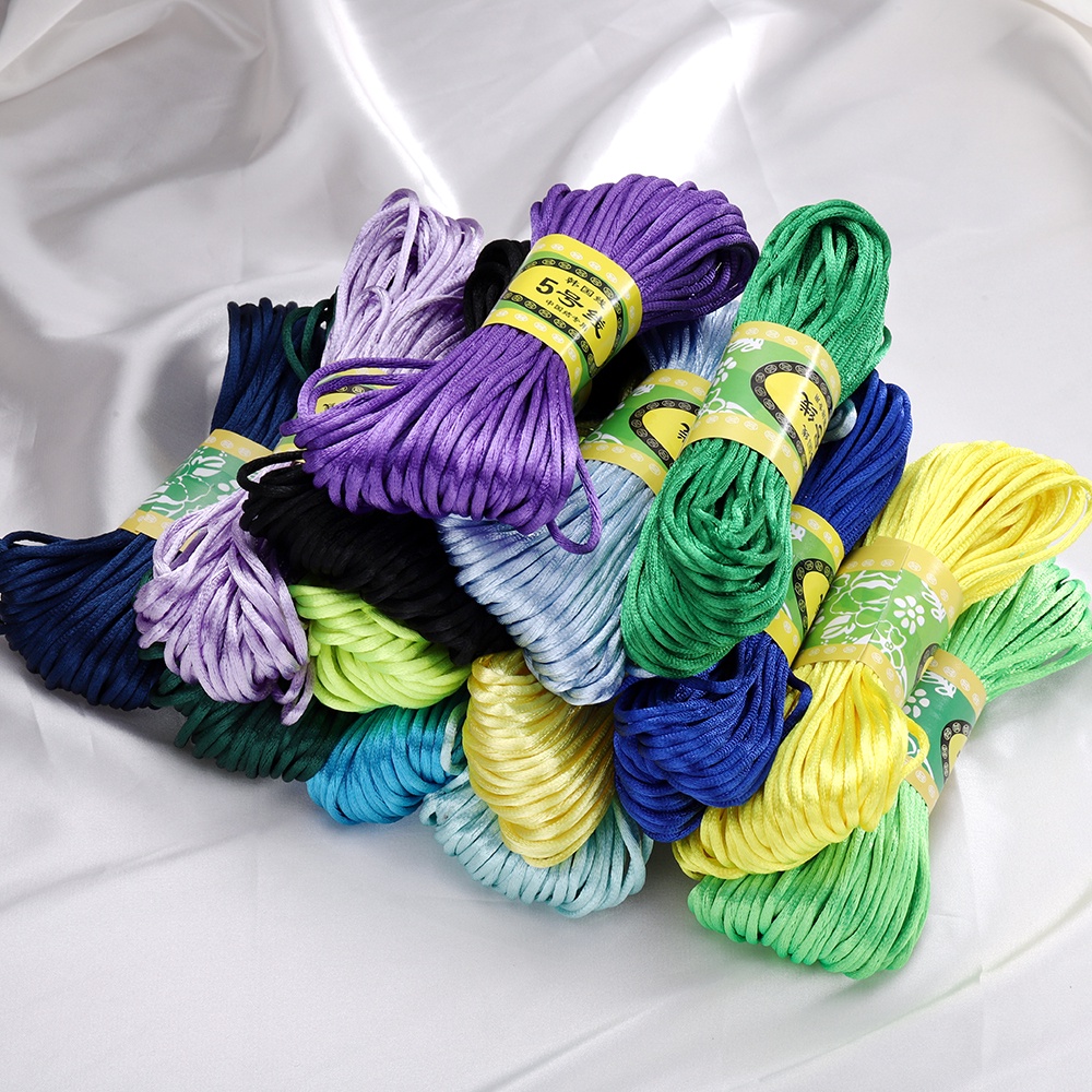 Tép sợi chỉ ST.KUNKKA cotton trơn nhiều màu sắc tùy chọn 20m dành cho làm đồ dệt may trang sức thủ công DIY