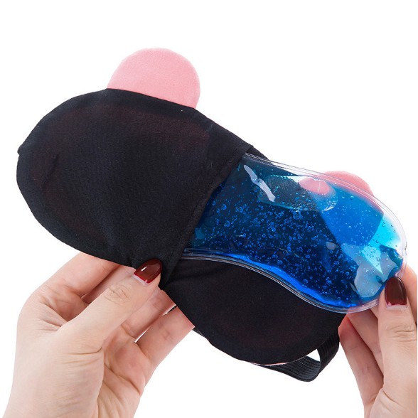 Miếng bịt mắt ngủ 3D có túi gel làm mát họa tiết kute TL39