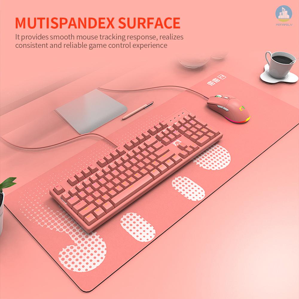 MI  DaiDai STP006 Ultra-large Size Thickened Gaming Office Mouse Pad Anti-slip Wear-resistant Desk Pad Smooth Movement 800*300mm Black