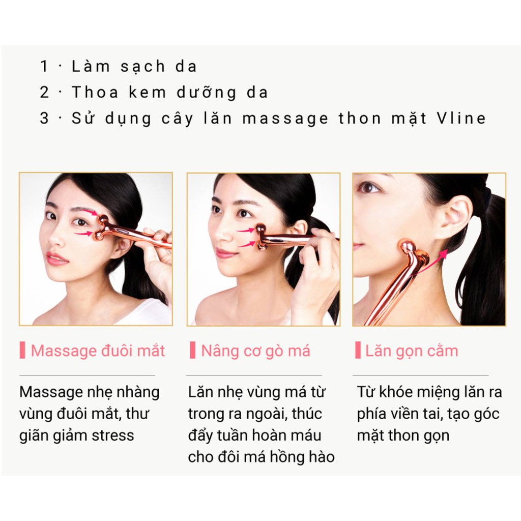 [Hàng trả order, không có dư] Cây lăn massage mặt Vline Ms.elec FL-002 | BigBuy360 - bigbuy360.vn