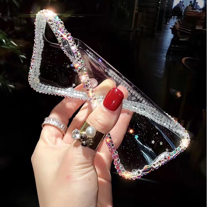 Ốp Điện Thoại tpu Mềm Trong Suốt Họa Tiết Ngôi Sao Lấp Lánh Cho iPhone13Pro 11 14Pro 12 XSMAX XR 8PLUS 7P 6S Xsm