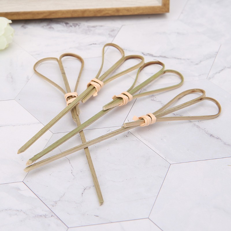 Set 50 tăm tre dùng một lần trang trí cocktail cho bữa tiệc sáng tạo tiện dụng