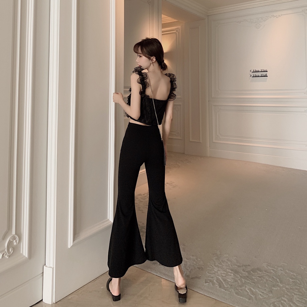- QUẦN VẢI ỐNG LEO ĐUÔI CÁ CẠP CAO