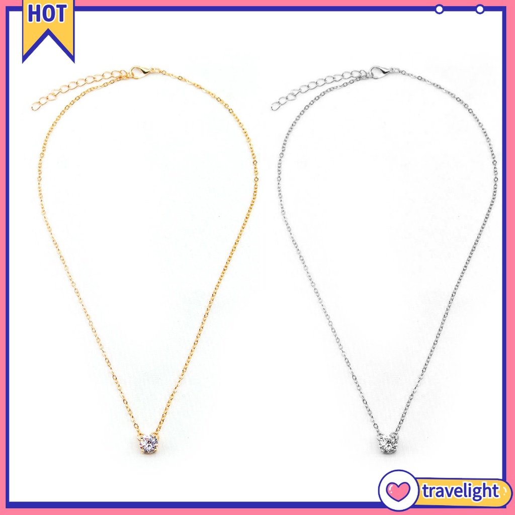 vòng cổ Đính Đá Zircon Đơn Giản Thời Trang Cho Nữ