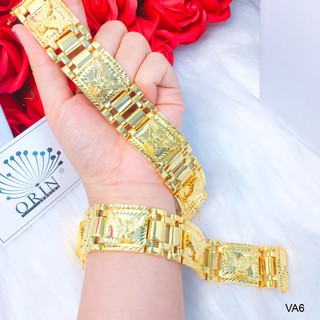 Lắc tay nam bản bự, vòng nam bền màu thiết kế cao cấp Orin VA6