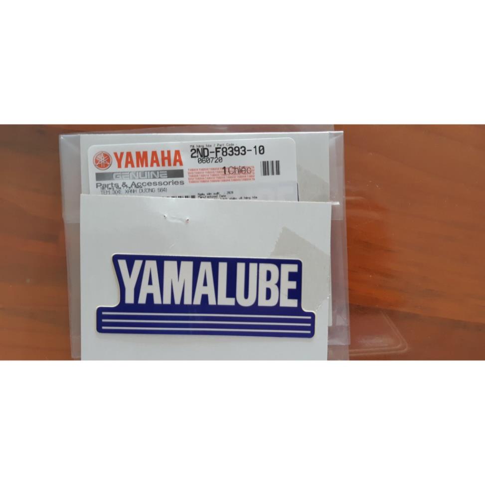 Tem chữ &quot;Yamalube&quot; zin chính hãng Yamaha - Xanh GP
