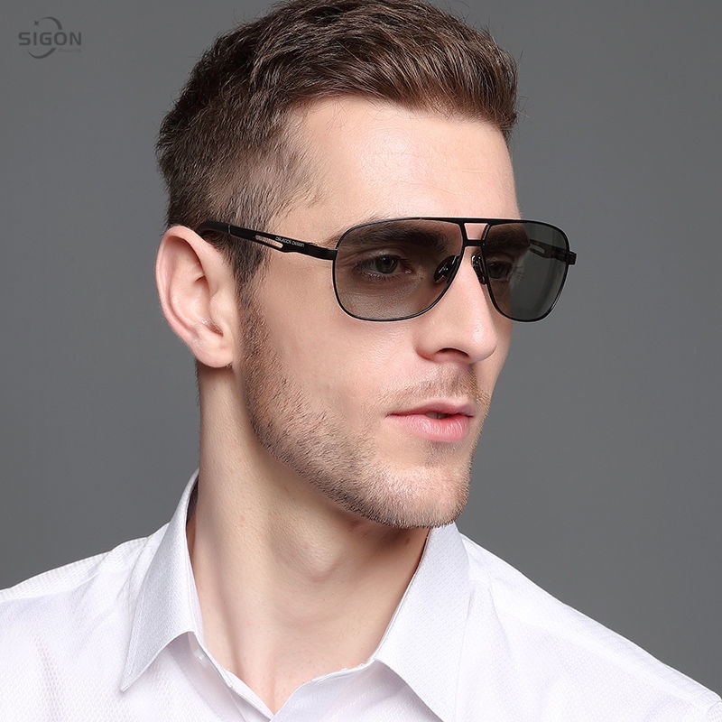 Kính Mát Phân Cực Thay Đổi Màu Sắc Cho Nam