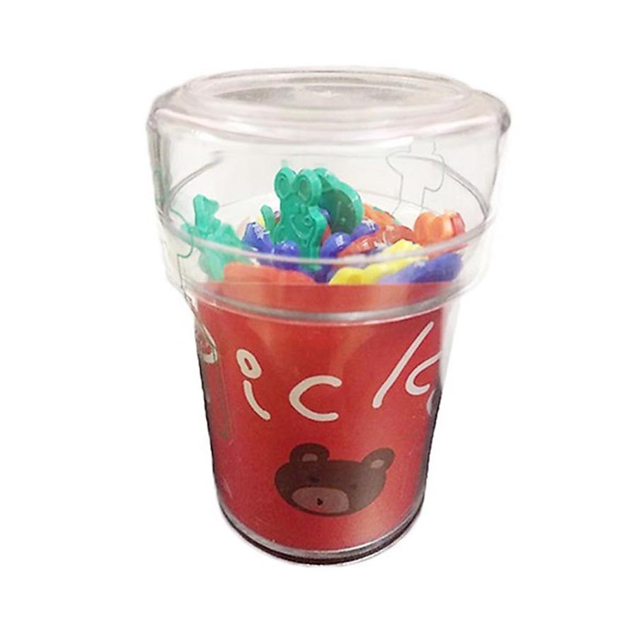 [Hỏa Tốc HN] Hộp 25 dĩa ăn trái cây hình gấu cho bé Nội địa Nhật Bản