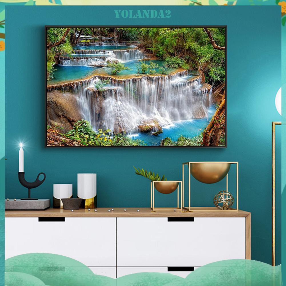 Tranh Đính Đá Kim Cương Toàn Bộ 5d Diy Hình Thác Nước