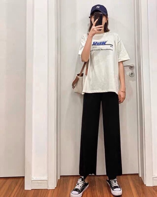 Quần culottes len tăm