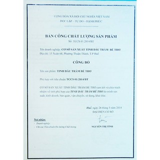 Tinh dầu tràm bé thơ