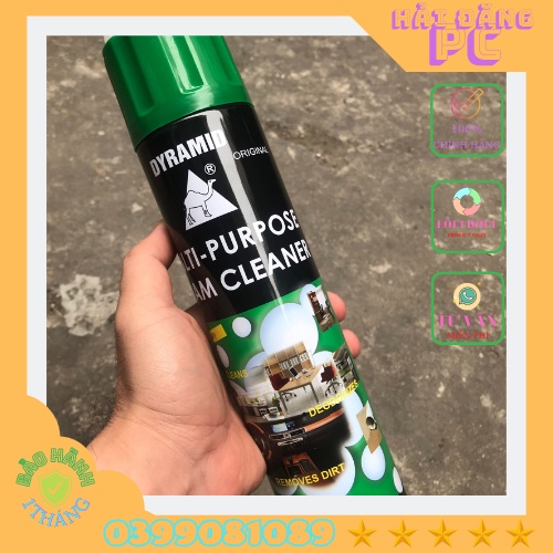 Xịt bọt vệ sinh máy tính đa năng FOAM CLEANER (bình 650ml)
