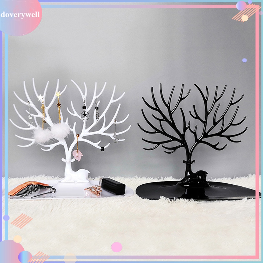 Giá đỡ bằng nhựa hình sừng hươu dùng treo trang sức tiện lợi