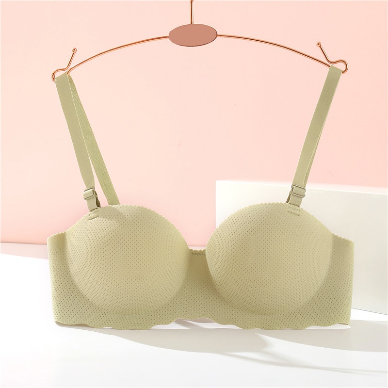 Take Talk Áo lót nâng ngực cúp 1/2 mềm mại thoáng khí màu kẹo thiết kế thời trang cho nữ 2021