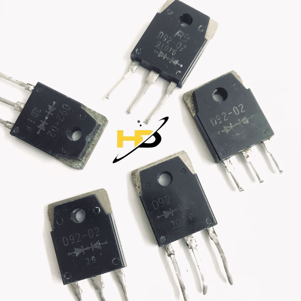 Bộ 2 Con Diode Máy Hàn Điện Tử D92-02, Đi-ốt Xung 20A 200V TO247 ( Hàng Tháo Máy )