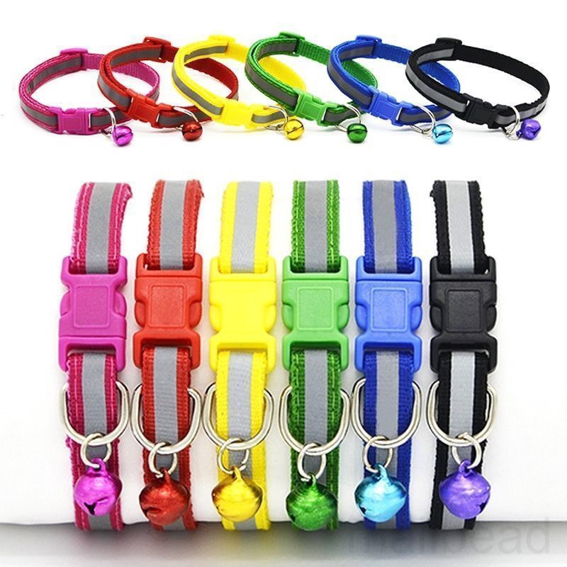 Vòng Cổ Nylon An ToàN + Chuông Cho Thú Cưng
