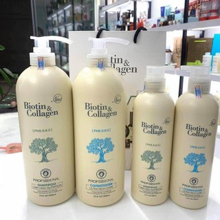 Cặp dầu gội xã Biotin Collagen