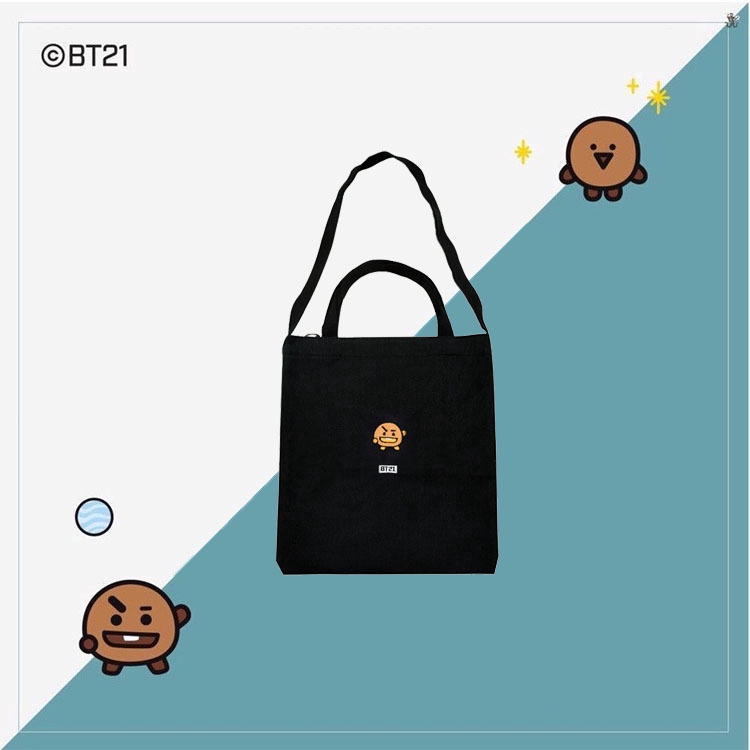 Túi xách KPOP BTS BT21 Canvas Tote Bag TATA COOKY