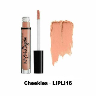 Son kem lì lâu trôi NYX Lip Lingerie Liquid Lipstick - CHEEKIES ( Màu Hồng Da )